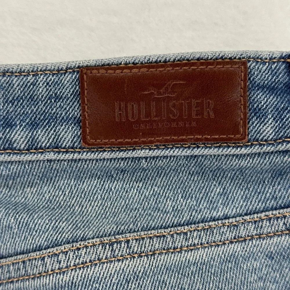 Hollister Women's Jeans 9R W29 L27 Ultra High Rise Mom Jean Patchwork Light Wash